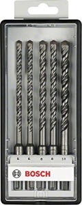 Set burghie Bosch Pro SDS-Plus-5 5 piese O 6-10 mm pentru beton si zidarie - Img 2