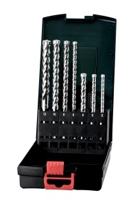Set burghie pentru beton Metabo SDS-plus Pro 4 Premium, 7 piese, durabilitate ridicata