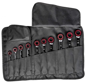 Set chei Bosch Professional 10 piese otel crom-vanadiu cu husa de transport - Img 3