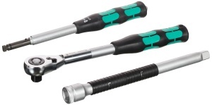 Set chei cu clichet Wera 8006 SC 1, 12, 13 piese, negru-verde - Img 4