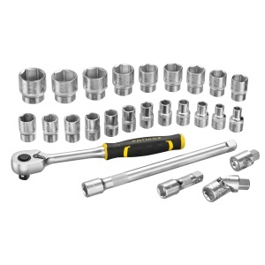 Set chei cu tuburi Stanley Fatmax 26 piese, compatibil cu sistem Pro-Stack, cutie transparenta - Img 2