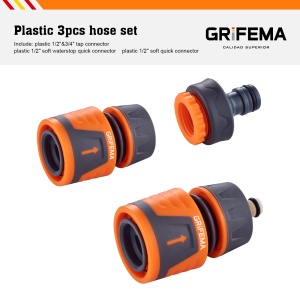 Set Conectori pentru Stropire GRIFEMA, 12, cu Sistem de Oprire a Apei, Orange - Img 3