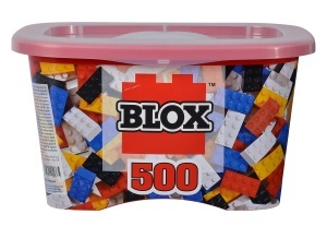 Set Constructie Blox Simba 104114206 - 500 Piese, 5 Culori, pentru Copii de la 4 Ani
