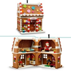 Set Constructie LEGO Casuta de Turta Dulce 40809, 498 Piese, 15 cm - Img 3