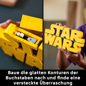 Set Constructie LEGO Star Wars 75407 - Logo 3D pentru Birou, 700 Piese - Img 4