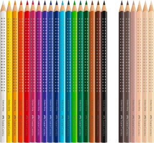 Set Creioane Colorate Faber-Castell Colour Grip, 24 Bucati, Ergonomice - Img 3