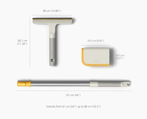 Set curatare pentru par de animale Joseph Joseph CleanTech 3 piese, cu maner telescopic - Img 4