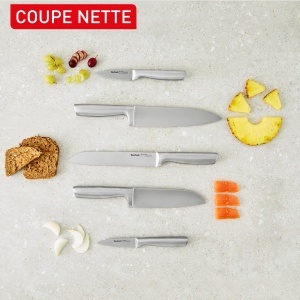 Set cutite Tefal EverSharp Pro, 5 piese, inox german, autoascutire, negru - Img 2