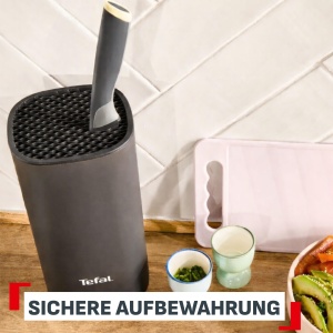 Set cutite Tefal Slicy 4 piese, inox, antiaderent, culori pastel - Img 5