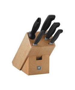 Set cutite ZWILLING Vier Sterne 6 piese otel inoxidabil manere ergonomice negru