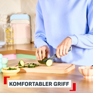 Set de 3 cutite Tefal Slicy, inox cu maner Soft Touch, culori pastel - Img 4