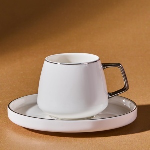 Set de 6 Cesti Cafea Karaca Saturn, Porcelain, 90 ml, Design Elegant - Img 4