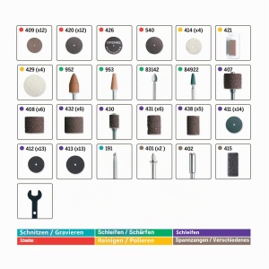Set de accesorii multifunctionale Dremel 709-02, 110 piese, organizare usoara - Img 3