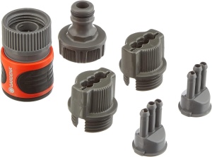 Set de accesorii pentru irigare Gardena, piese originale, usor de montat
