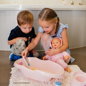 Set de baie pentru papusi Theo Klein 1647 Pentru papusi de max. 35 cm Accesorii incluse - Img 2