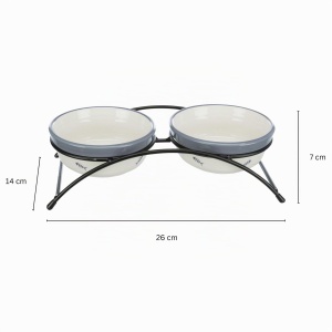 Set de boluri pentru caini TRIXIE cu suport metalic, 0.3 l, antiderapant - Img 5
