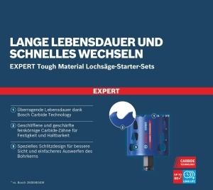 Set de burghie Bosch EXPERT Multi Material PC Plus, 68 mm, pentru lemn si metal - Img 5