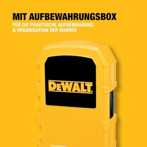 Set de burghie metalice DEWALT 29 piese HSS-G, pentru otel, lemn si plastic - Img 5
