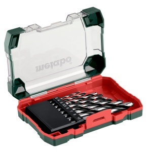 Set de burghie pentru lemn Metabo SP, 8 piese, diametre 3-10 mm, otel de calitate - Img 2
