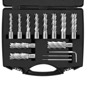 Set de burghie VEVOR 13 piese din otel M2AL, adancime taiere 50,8 mm