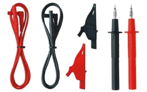 Set de cabluri de masurare Benning TA 2, 6 piese, 19A32A, rosunegru