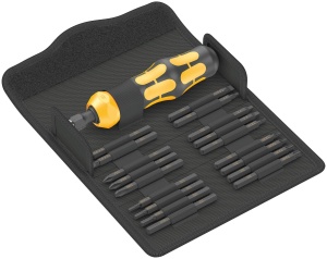 Set de Chei cu Impact Wera 921, 19 Piese, Negru-Galben, Functionare Manuala