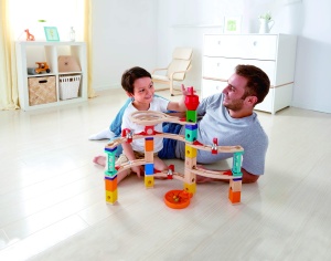 Set de constructie Hape Quadrilla Murmelbahn Din lemn Joc STEM Pentru copii 4 ani - Img 2