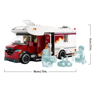 Set de constructie LEGO City - Camper cu 3 figurine, 385 piese, pentru copii de la 6 ani - Img 9
