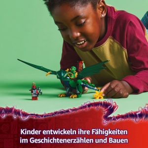 Set de Constructie LEGO NINJAGO Lloyd - Dragon Verde cu 2 Figurine, 128 Piese - Img 5