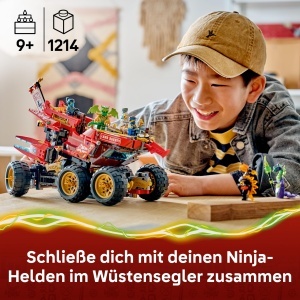 Set de Constructie LEGO NINJAGO Wustensegler 3-in-1 cu 6 Minifigurine, 1214 Piese - Img 2