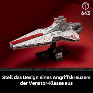 Set de Constructie LEGO Star Wars 75441 Venator, 643 piese, model pentru adulti - Img 2