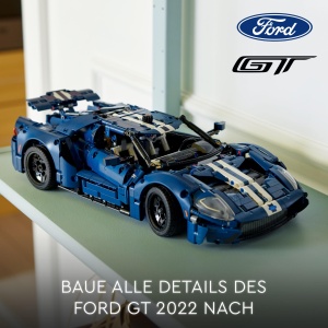 Set de Constructie LEGO Technic Ford GT 2022, 112, 1466 piese, culoare albastru - Img 2