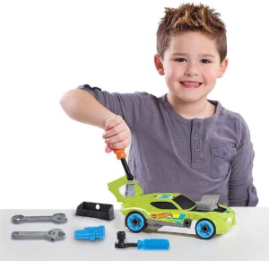 Set de Constructie Masina de Curse Hot Wheels cu 29 Piese, Personalizabil - Img 2