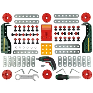 Set de Constructie Multi-Tech Theo Klein 8497 cu 107 Piese, Accesorii si Bosch Ixolino - Img 7