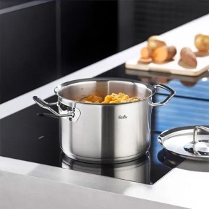 Set de cratite din otel inoxidabil Fissler Original-Profi Collection, 5 bucati, oale cu capac metalic (3 cratite, 1 caserola, 1 cratita - fara capac) - inductie - Img 7