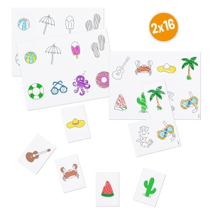 Set de creatie BIC Kids cu 12 creioane colorate, 8 markere si 12 creta, in cutie metalica - Img 4