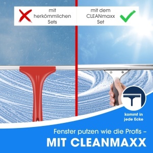 Set de curatare geamuri CLEANmaxx 7 piese, include mop, racleta, detergent - Img 4