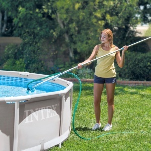 Set de curatare pentru piscina Intex 29056, plastic, albastru deschis - Img 3