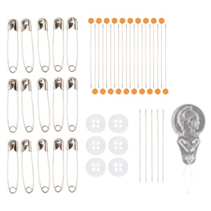 Set de cusut Fiskars, 62 piese, cutie transparenta, unelte pentru incepatori - Img 3