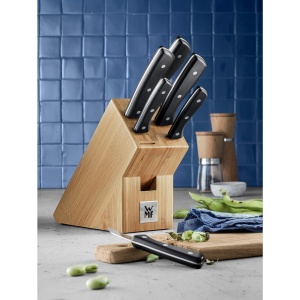 Set de cutite WMF 7 piese cu suport din bambus, cutite din otel special, ergonomic - Img 2