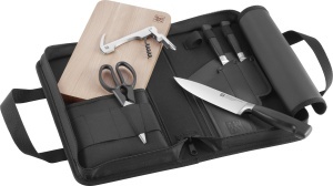 Set de cutite ZWILLING Vier Sterne 7 piese, pentru camping, negru