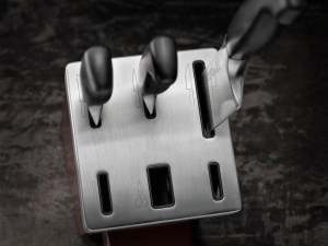 Set de cutite ZWILLING Vier Sterne cu bloc de autoascutire, 7 piese, maro - Img 6