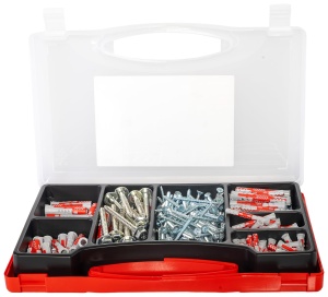 Set de dibluri si suruburi fischer Meister-Box XL, 280 piese, 6-10 mm, pentru renovari - Img 4