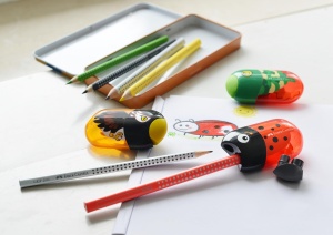Set de Doppelspitzer Faber-Castell cu Radier, 5 Piese, Design Marienkafer - Img 4