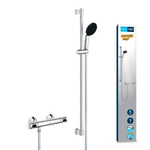 Set de dus GROHE Precision Flow 34805001 termostat economisire apa crom