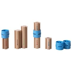 Set de Extensie HABA Kullerbu 300850 - 6 Coloane, 4 Conectori, pentru Copii 2 - Img 5
