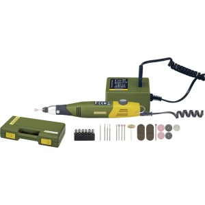 Set de gravare si burghiu Proxxon 28515, usor, 60W, cu 6 mandrine