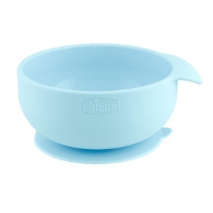 Set de hranire pentru bebelusi Chicco, 3 piese, silicon, albastru, BPA free - Img 3