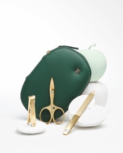 Set de ingrijire a unghiilor ZWILLING 6 piese, etui din piele de mar verde, premium - Img 2