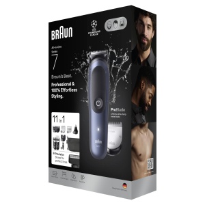 Set de ingrijire corporala Braun Series 7, 11 in 1, ProBlade, 120 min, albastru - Img 8